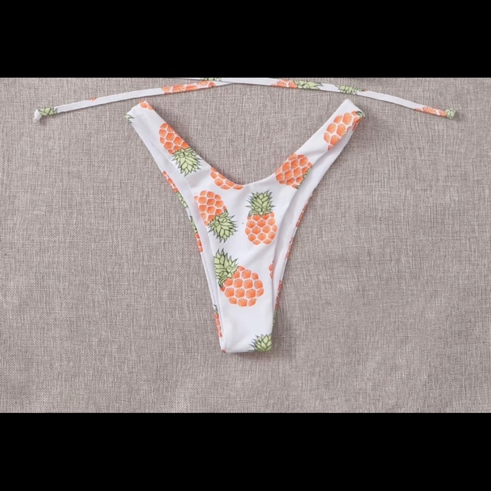 NWT Shein: Size Large Pineapple Cheeky Bikini Set - Picture 7 of 14